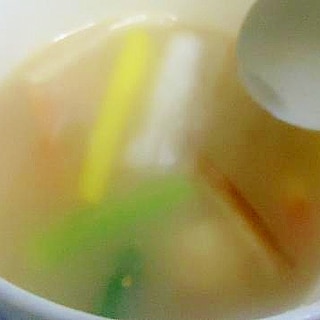 簡単　グリーンカレースープ